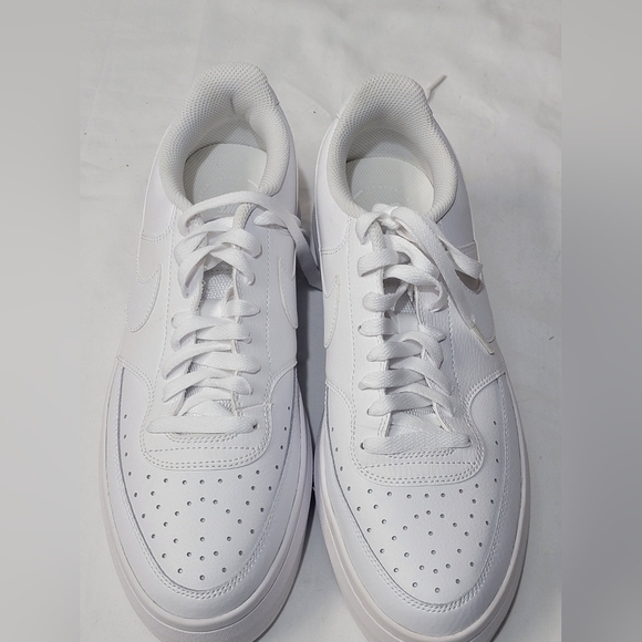 Nike Court Vision Alta Triple White Women’s Size 12 Vintage 80's Look - Picture 3 of 9